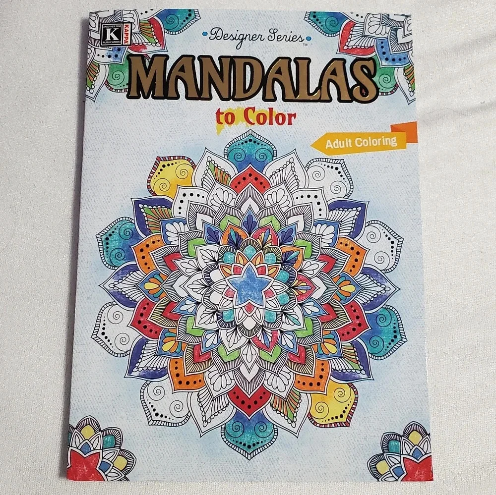 NEW Kappa Mandalas/Waterworld Adult Coloring Activity Books Bundle 2
